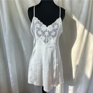 Vintage Victoria’s Secret White Satin Slip Dress